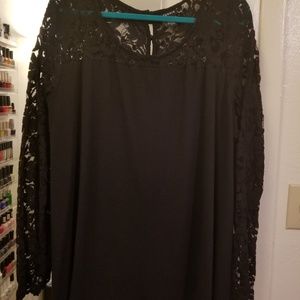 Torrid Lace Arm Blouse